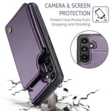 Samsung Galaxy A36 Caseme C22-etui RFID-kortpung - lilla