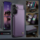 Samsung Galaxy A36 Caseme C22-etui RFID-kortpung - lilla