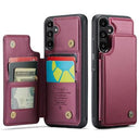 Samsung Galaxy A36 Caseme C22-etui RFID-kortpung - rød