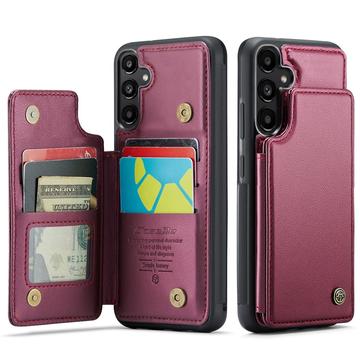 Samsung Galaxy A36 Caseme C22-etui RFID-kortpung - rød
