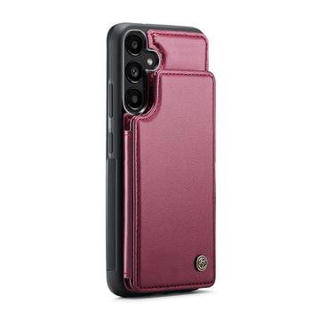 Samsung Galaxy A36 Caseme C22-etui RFID-kortpung - rød