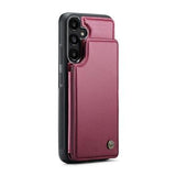 Samsung Galaxy A36 Caseme C22-etui RFID-kortpung - rød