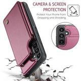 Samsung Galaxy A36 Caseme C22-etui RFID-kortpung - rød