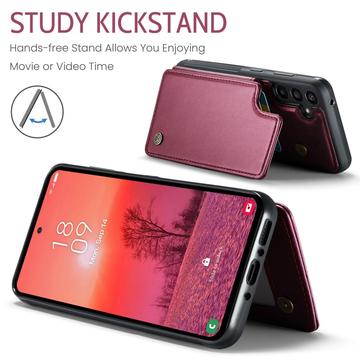 Samsung Galaxy A36 Caseme C22-etui RFID-kortpung - rød