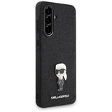 Samsung Galaxy A36 Karl Lagerfeld Fixed Glitter Metal Ikonik Cover - Sort