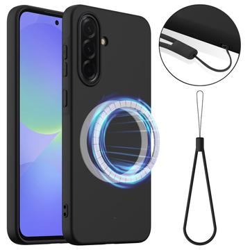 Samsung Galaxy A36/A56 Liquid Silikone Cover - MagSafe Kompatibel - Sort