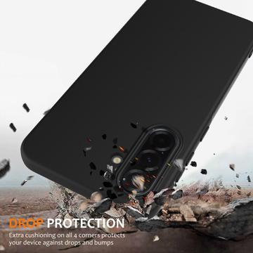 Samsung Galaxy A36/A56 Liquid Silikone Cover - MagSafe Kompatibel - Sort