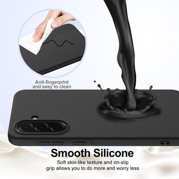 Samsung Galaxy A36/A56 Liquid Silikone Cover - MagSafe Kompatibel - Sort