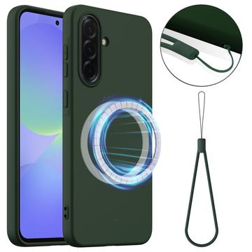 Samsung Galaxy A36/A56 Liquid Silikone Cover - MagSafe Kompatibel - Mørkegrøn