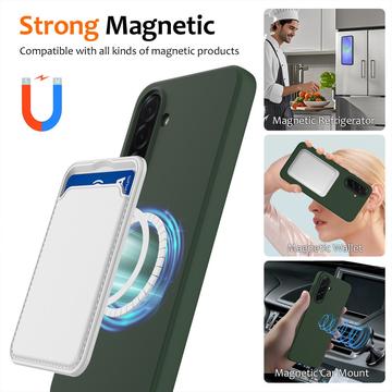 Samsung Galaxy A36/A56 Liquid Silikone Cover - MagSafe Kompatibel - Mørkegrøn