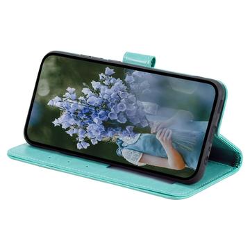 Samsung Galaxy A36 Mandala Series Etui med Pung - Grøn