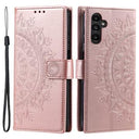 Samsung Galaxy A36 Mandala Series Etui med Pung - Rødguld