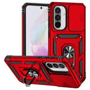 Samsung Galaxy A36 Roterende Ring Hybrid Cover med Kameraskjold - Rød