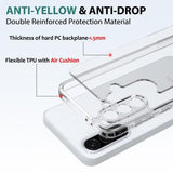 Samsung Galaxy A36 Ridsefast Hybrid Cover - Gennemsigtig