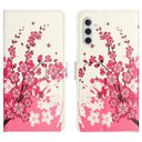 Samsung Galaxy A36 Style Series Pung Taske - Pink Blomster