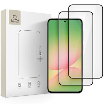 Samsung Galaxy A36/A56 Tech-Protect Glass Fit+ Skærmbeskyttelse Hærdet Glas - 2 stk. - Sort