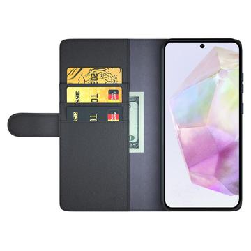 Samsung Galaxy A36/A56 Læderpung med Stativ - Sort