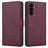 Samsung Galaxy A36/A37/A57 Tech-Protect Pung Cover med Magnet og Stativ - Morbær