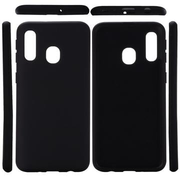 Samsung Galaxy A40 Liquid Silicone Cover - Sort