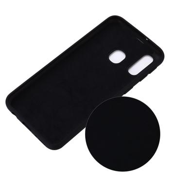 Samsung Galaxy A40 Liquid Silicone Cover - Sort