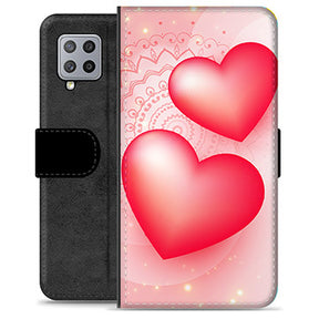 Samsung Galaxy A42 5G Premium Flip Cover med Pung - Kærlighed