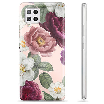 Samsung Galaxy A42 5G TPU Cover - Romantiske Blomster