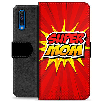 Samsung Galaxy A50 Premium Flip Cover med Pung - Super Mor