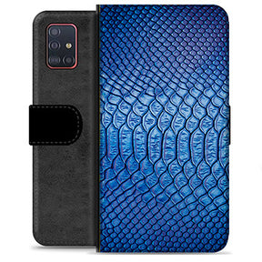 Samsung Galaxy A51 Premium Flip Cover med Pung - Læder