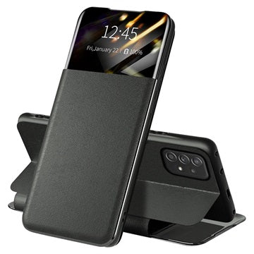 Samsung Galaxy A52 5G, Galaxy A52s Front Smart View Flip Cover - Sort