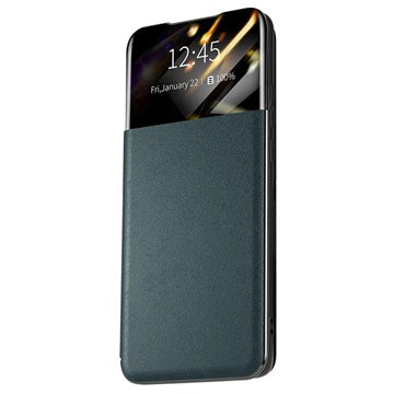 Samsung Galaxy A52 5G, Galaxy A52s Front Smart View Flip Cover - Grøn