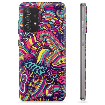 Samsung Galaxy A52 5G, Galaxy A52s TPU Cover - Abstrakte Blomster