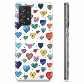 Samsung Galaxy A52 5G, Galaxy A52s TPU Cover - Hjerter