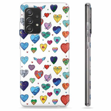 Samsung Galaxy A52 5G, Galaxy A52s TPU Cover - Hjerter