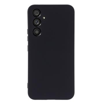 Samsung Galaxy A54 5G Liquid Silikone Cover med Strop - Sort