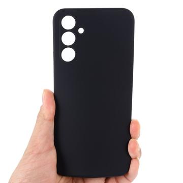 Samsung Galaxy A54 5G Liquid Silikone Cover med Strop - Sort