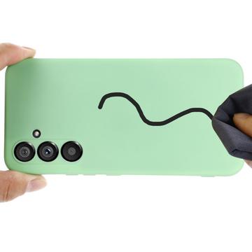 Samsung Galaxy A54 5G Liquid Silikone Cover med Strop - Grøn