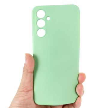 Samsung Galaxy A54 5G Liquid Silikone Cover med Strop - Grøn