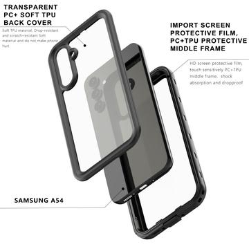 Samsung Galaxy A54 5G Redpepper IP68 Vandtæt Cover - Sort / Klar