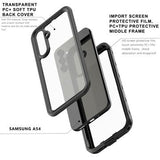 Samsung Galaxy A54 5G Redpepper IP68 Vandtæt Cover - Sort / Klar