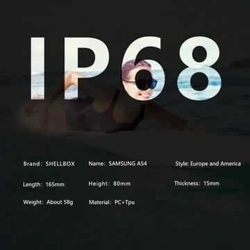 Samsung Galaxy A54 5G Redpepper IP68 Vandtæt Cover - Sort / Klar