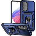 Samsung Galaxy A54 5G Roterende Ring Hybrid Cover med Kameraskjold - Blå
