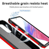 Samsung Galaxy A54 5G Roterende Ring Hybrid Cover med Kameraskjold - Rød