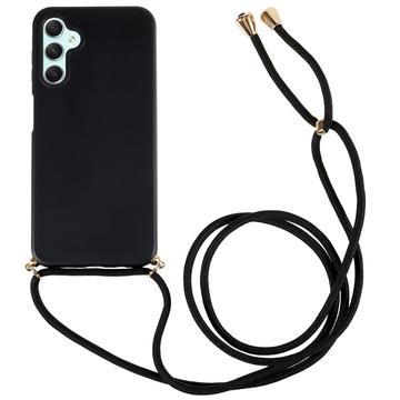 Samsung Galaxy A54 5G TPU Cover med Nøglesnor - Sort