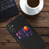 Samsung Galaxy A55 KSQ Cover med Kortholder - Sort