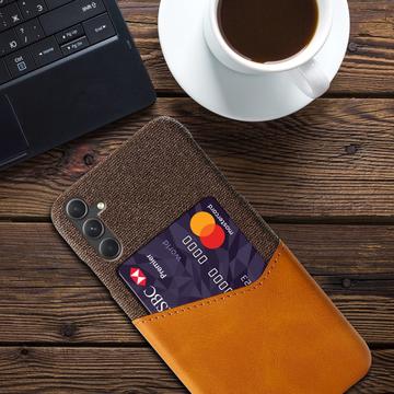 Samsung Galaxy A55 KSQ Cover med Kortholder - Orange