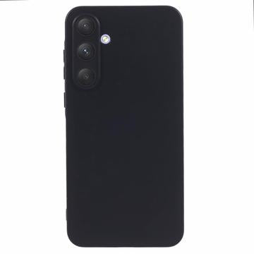 Samsung Galaxy A55 Anti-Fingeraftryk Mat TPU Cover - Sort
