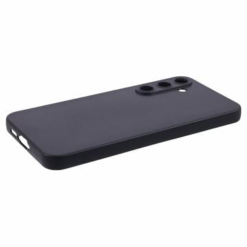 Samsung Galaxy A55 Anti-Fingeraftryk Mat TPU Cover - Sort
