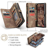 Samsung Galaxy A55 Caseme 008 2-i-1 Multifunktionel Pung - Brun