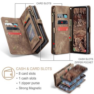 Samsung Galaxy A55 Caseme 008 2-i-1 Multifunktionel Pung - Brun