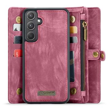 Samsung Galaxy A55 Caseme 008 2-i-1 Multifunktionel Pung - Rød